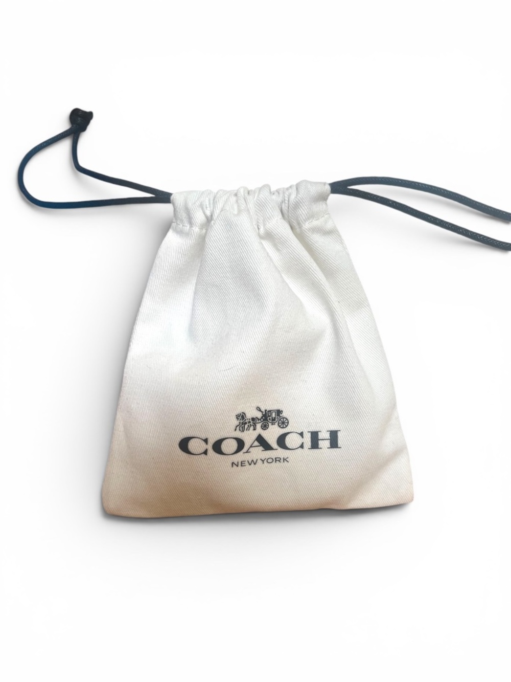 Coach Gold Tone Signature Logo Hinged Bangle Bracelet w Dust Bag Box - Picture 4 of 4